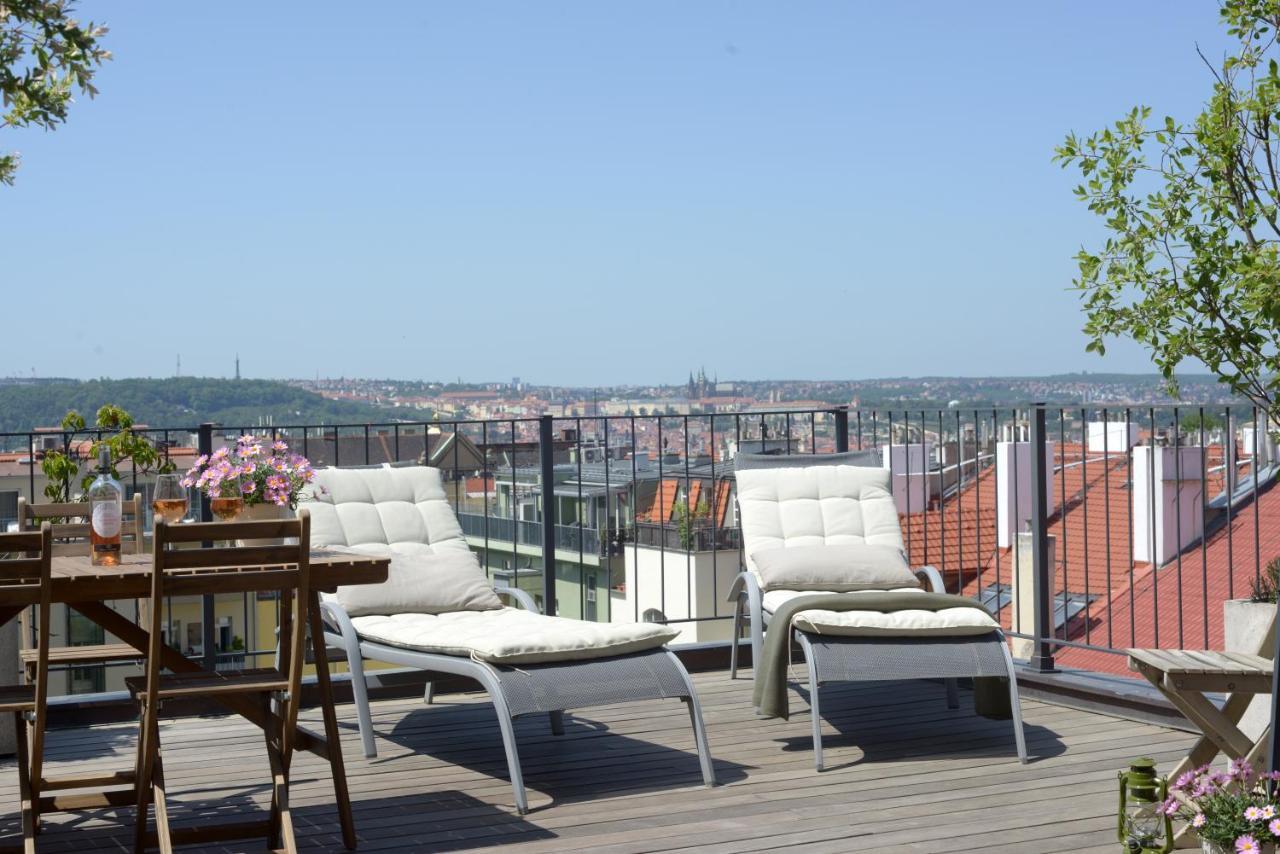 Luxury Penthouse Apartment Praha Bagian luar foto