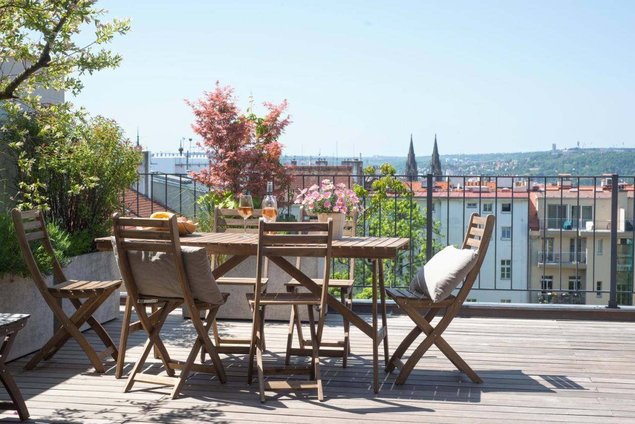 Luxury Penthouse Apartment Praha Bagian luar foto